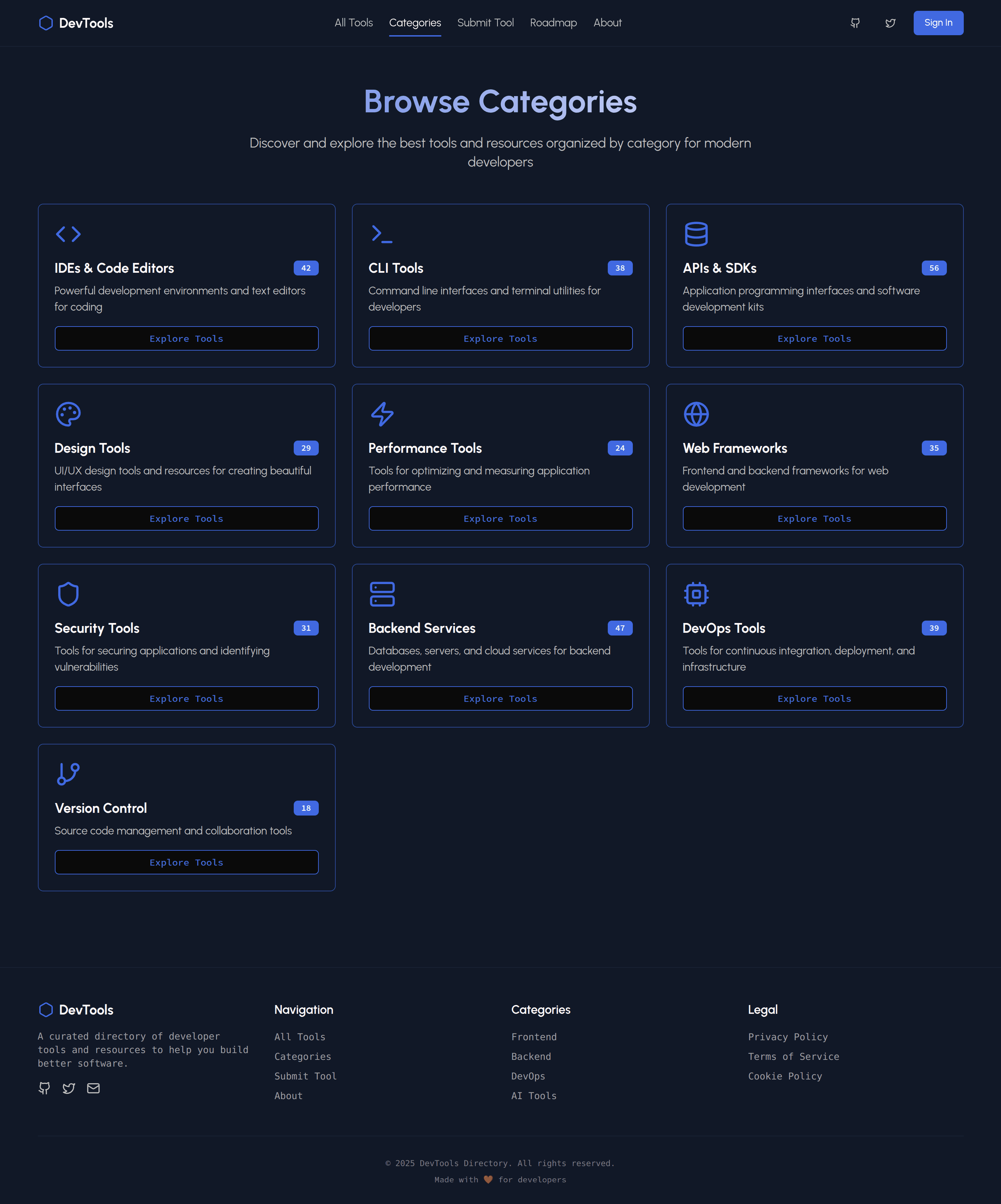 DevTools - a Directory for Developer tools screenshot 3