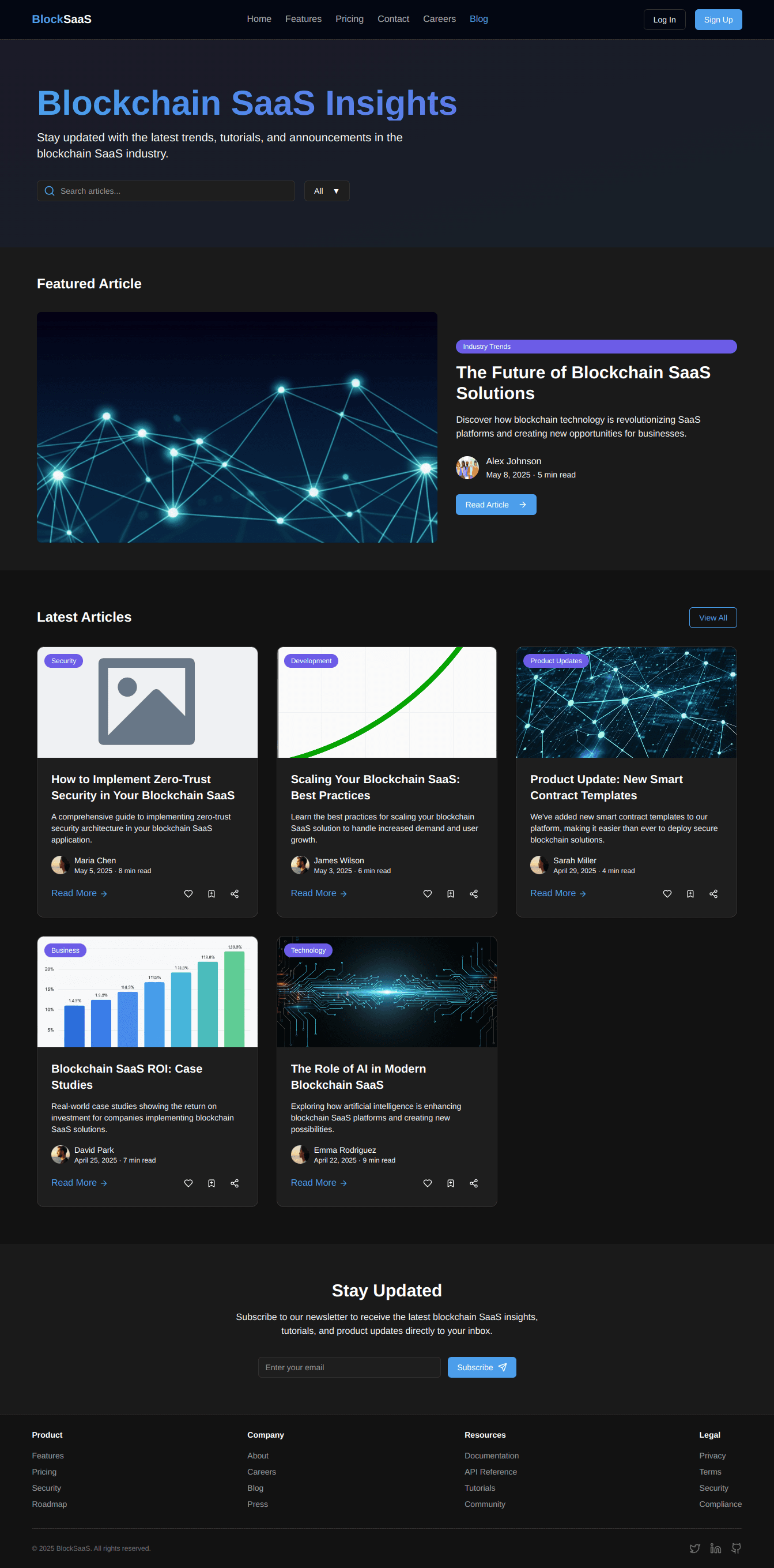 BlockSaaS - a Blockchain Services Website screenshot 6