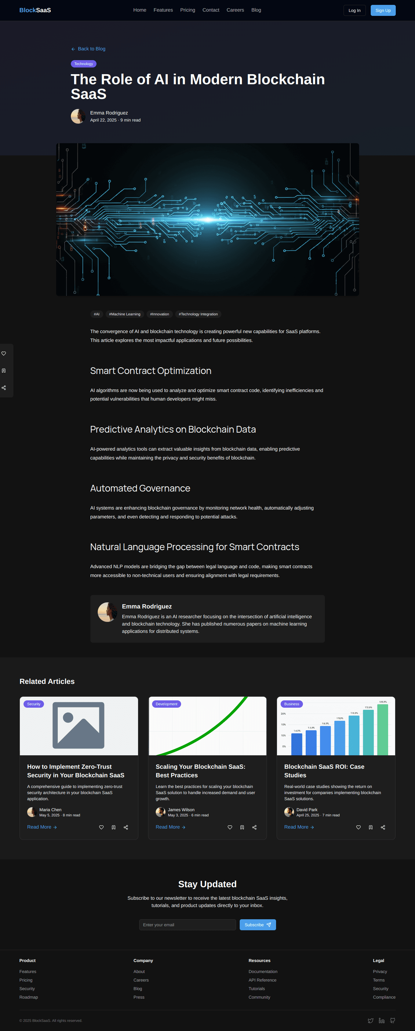 BlockSaaS - a Blockchain Services Website screenshot 7