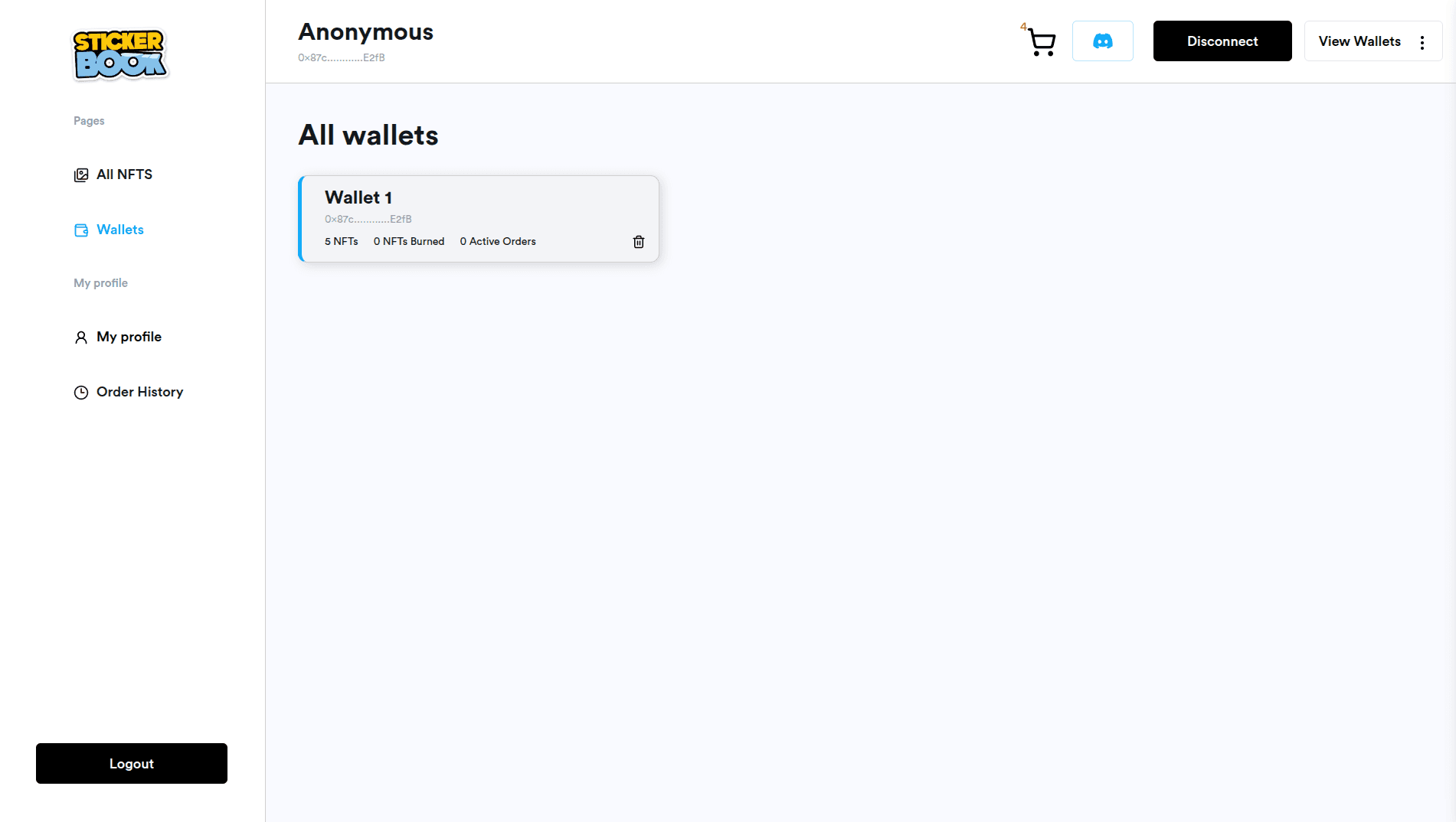 StickerBook - Burn NFTs & make Stickers screenshot 4